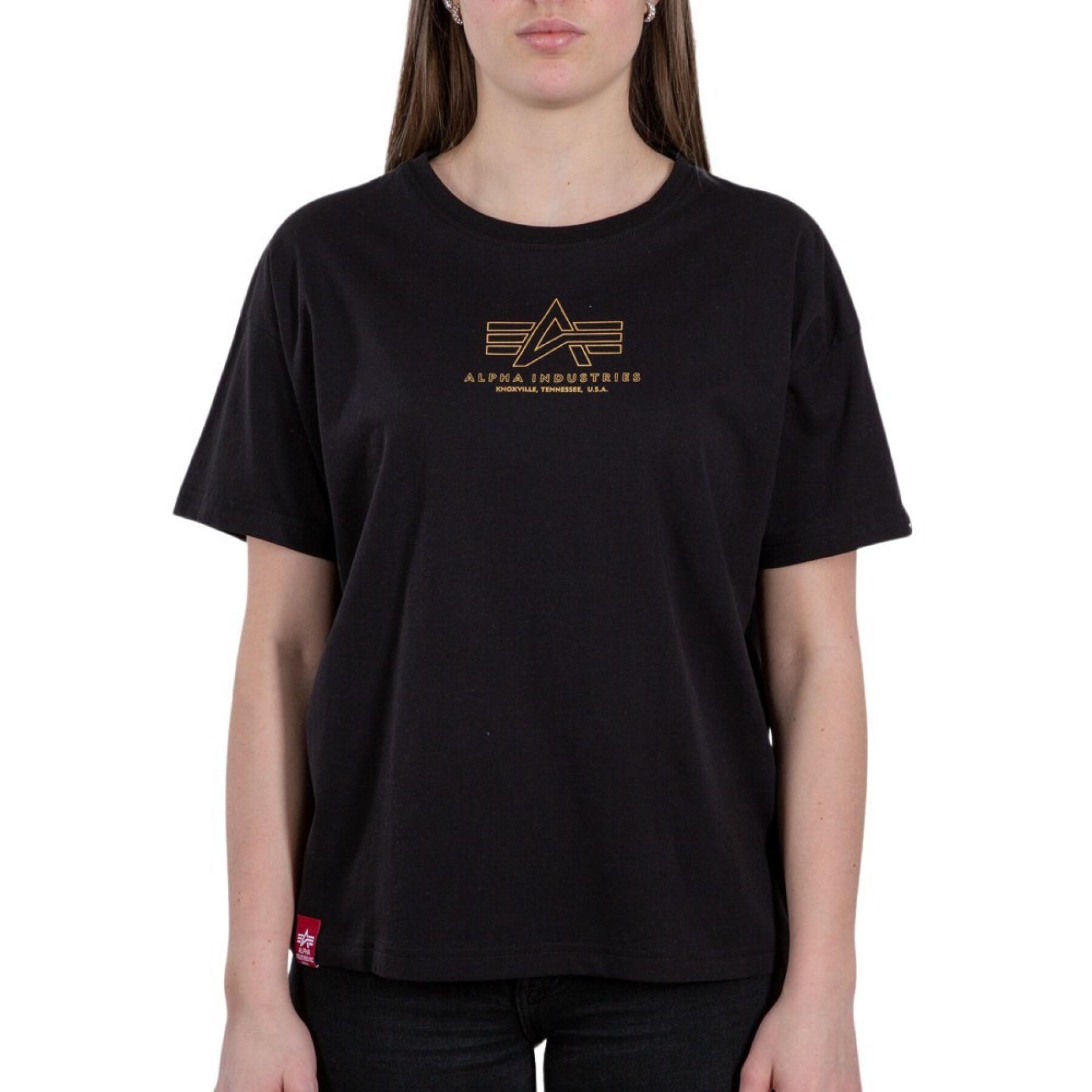Camiseta feminina Alpha Industries Basic COS ML Foil Print