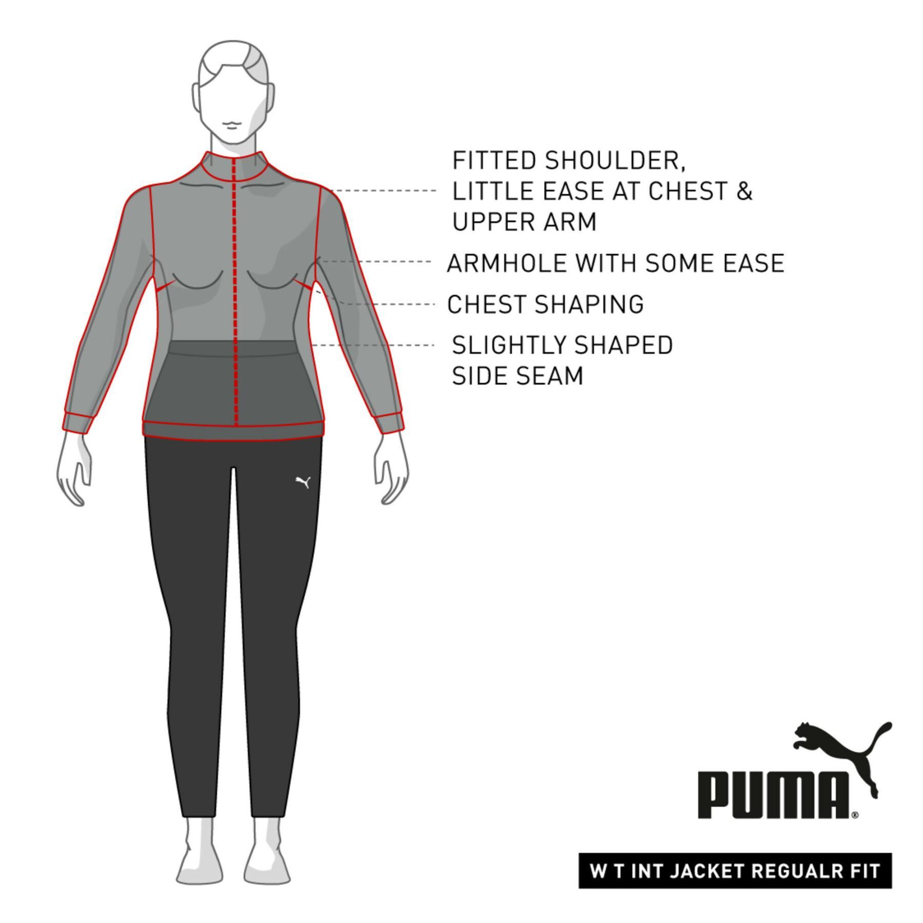 Camisola de zíper completo para mulheres Puma Modern Sports