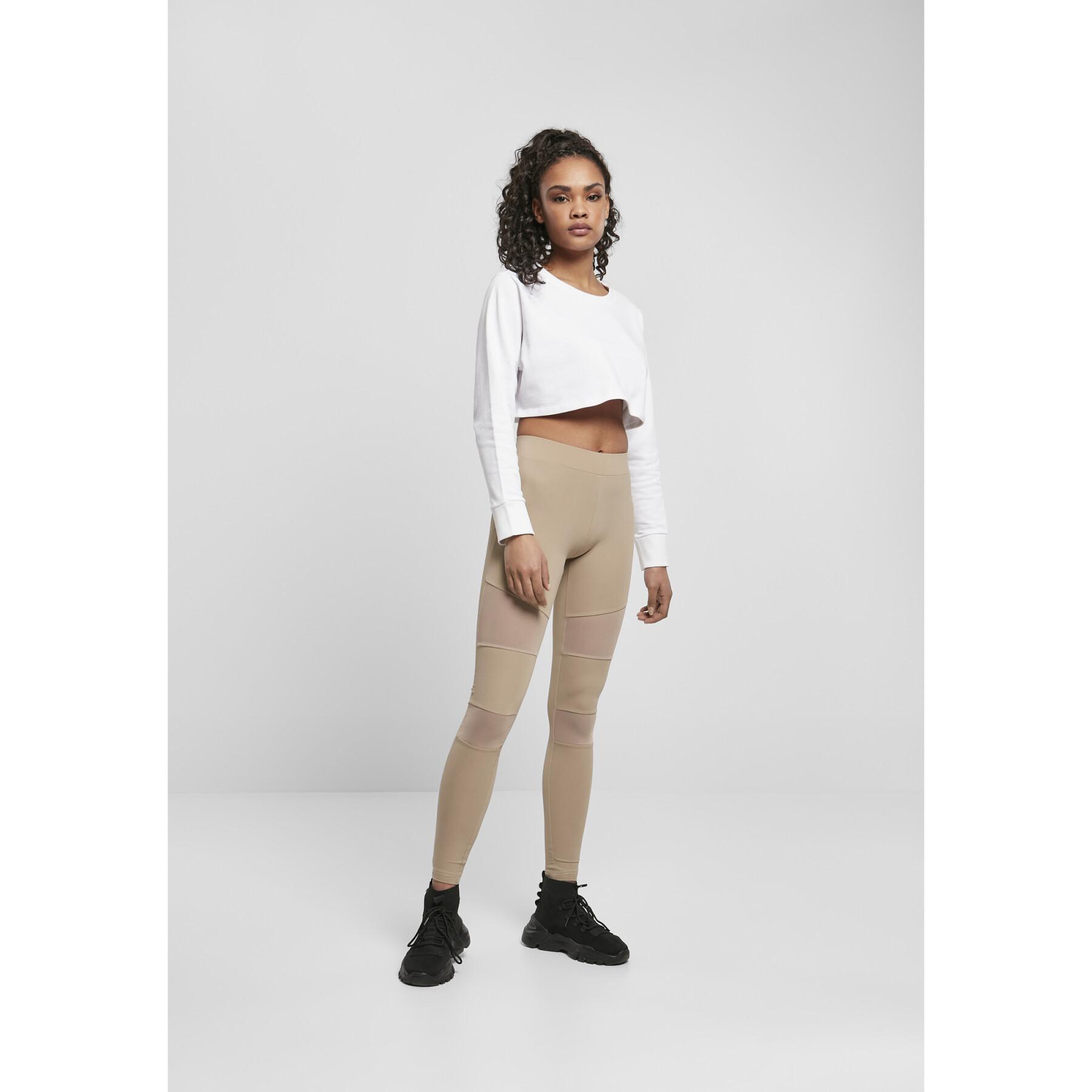 Pernas de mulher Urban Classics tech mesh-grandes tailles