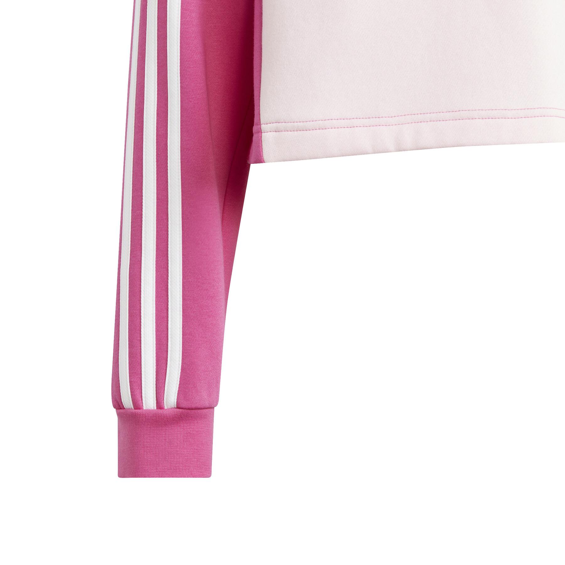 Conjunto legging et sweatshirt à capuche fille adidas Tiberio 3-Stripes Colorblock