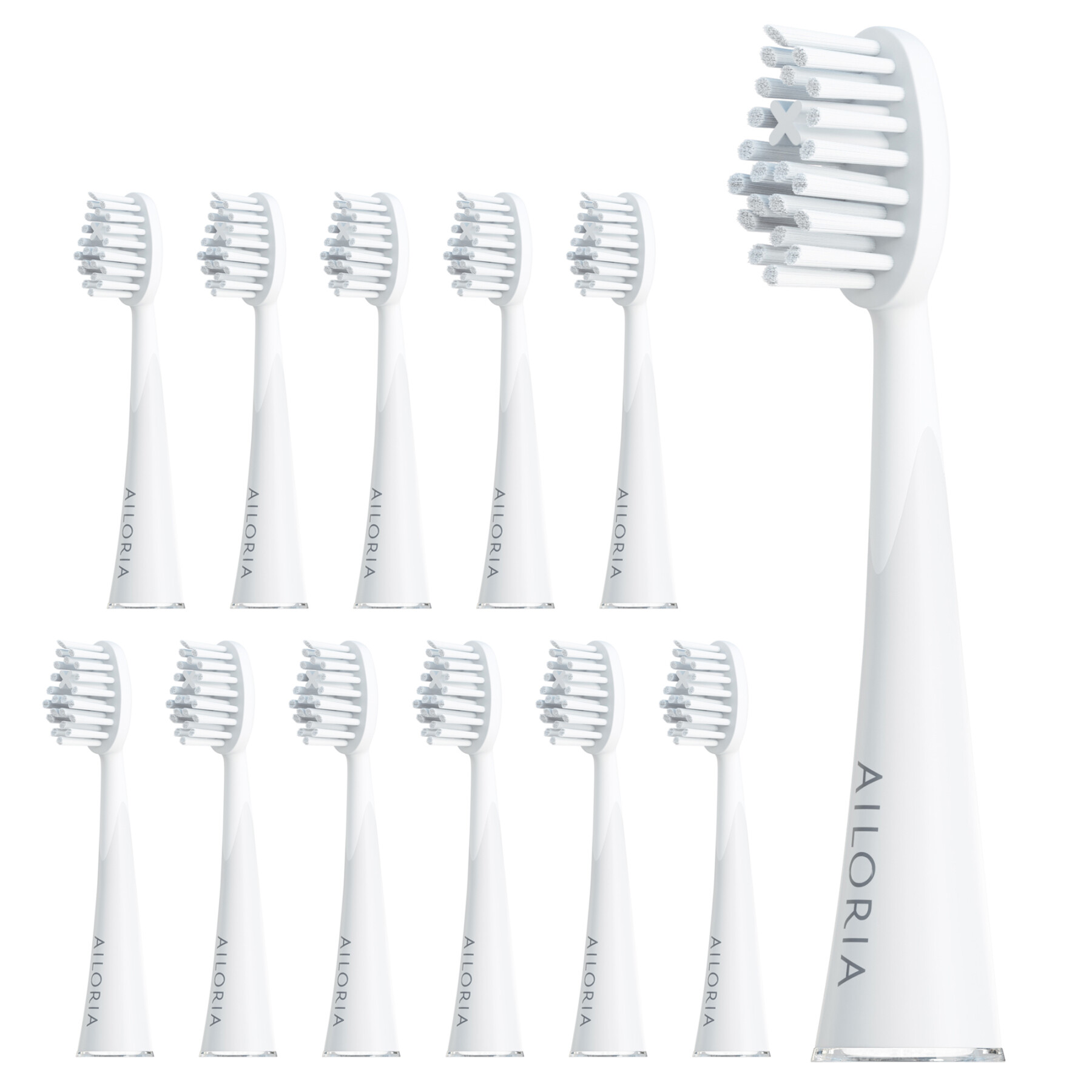Embalagem de 6 cabeças de escova de dentes Ailoria Shine Bright