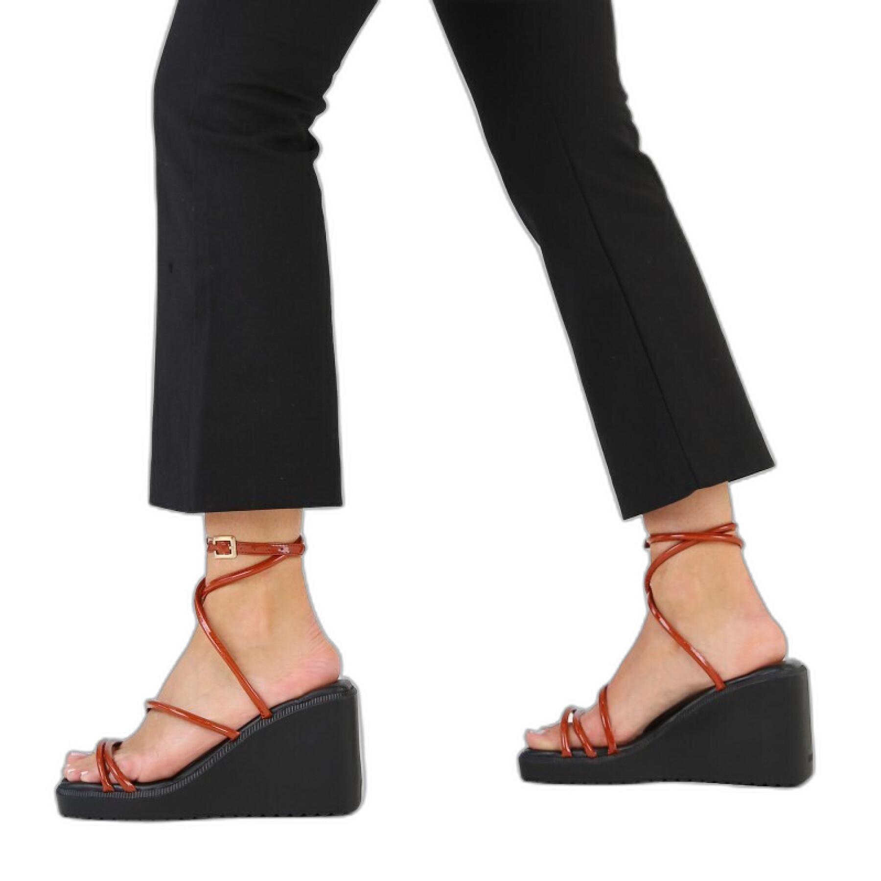 Sandálias de cintura de tornozelo feminino Bronx New-Wanda