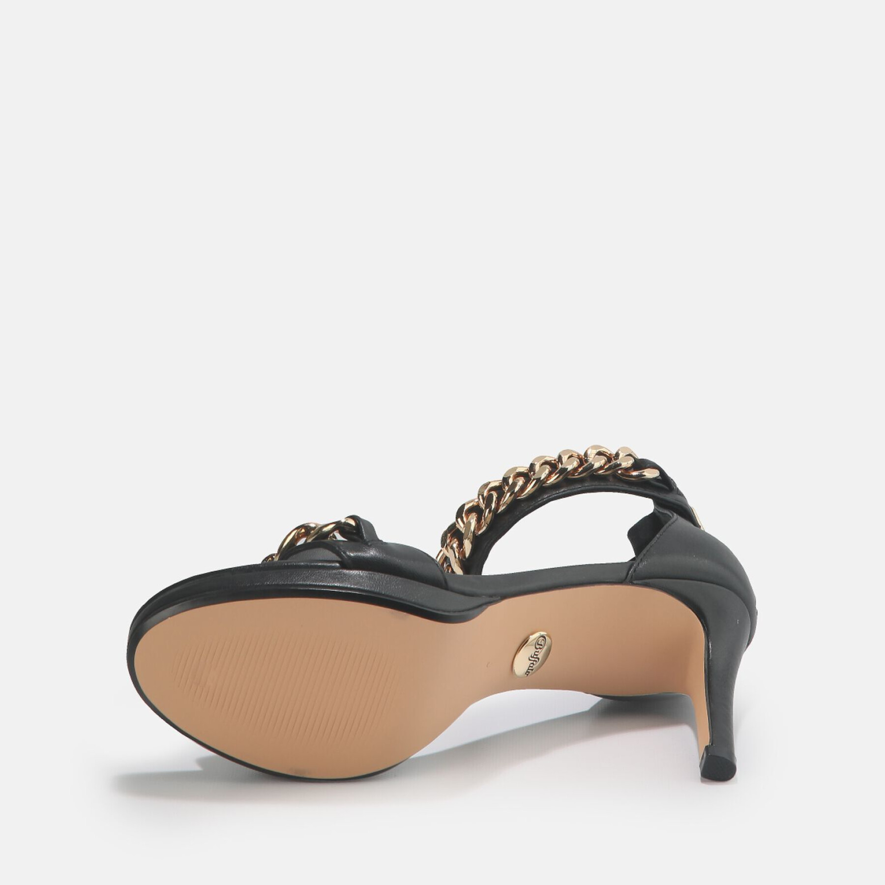 Sandálias de calcanhar feminino Buffalo Serena chain