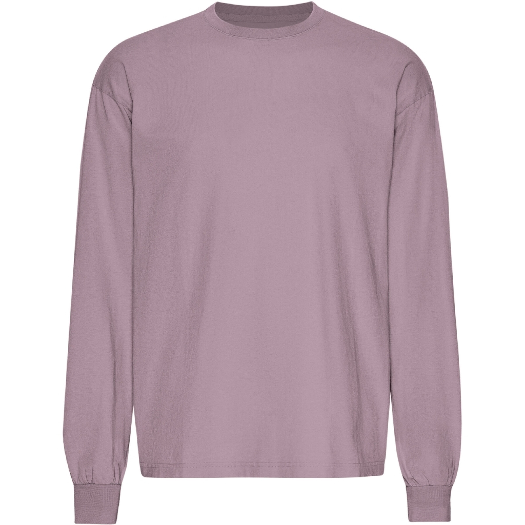 T-shirt de manga comprida de tamanho grande Colorful Standard Organic Pearly Purple