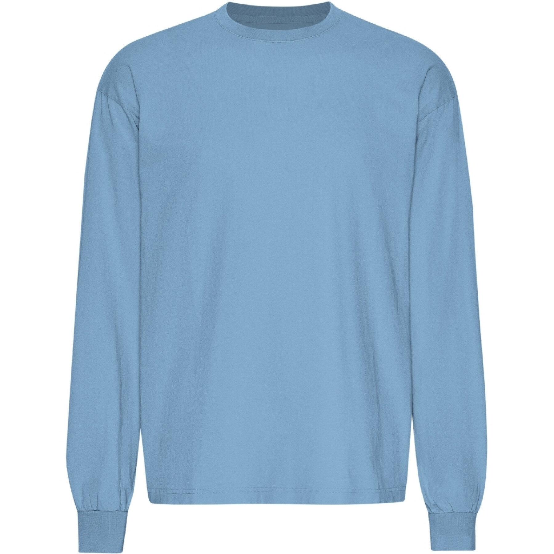 T-shirt de manga comprida de tamanho grande Colorful Standard Organic Seaside Blue