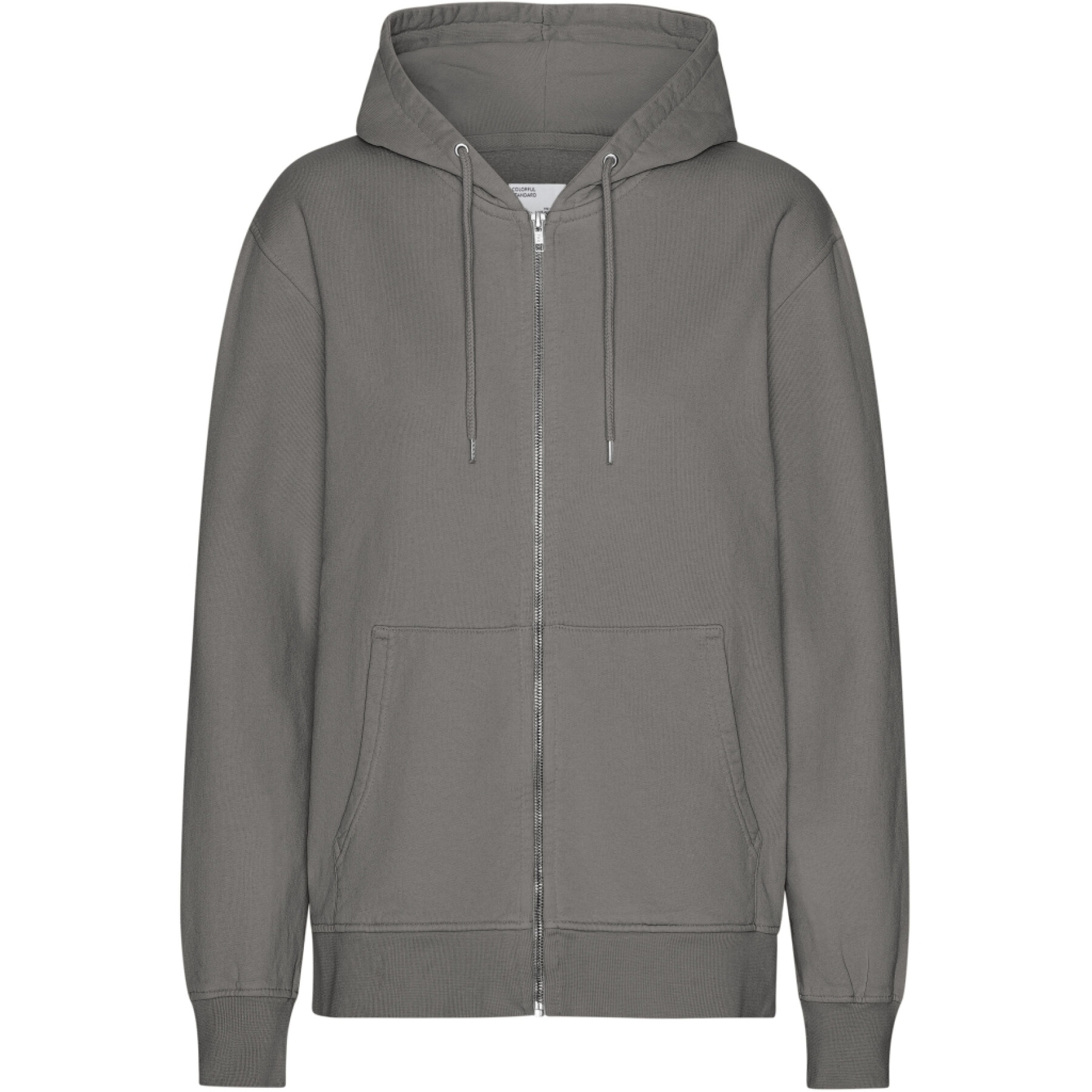 Sweatshirt com capuz e fecho de correr Colorful Standard Classic Organic Storm Grey
