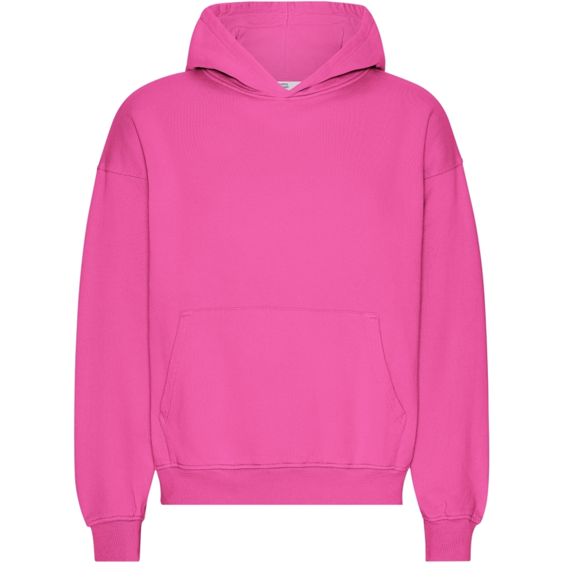 Sweatshirt com capuz de grandes dimensões Colorful Standard Organic Bubblegum Pink