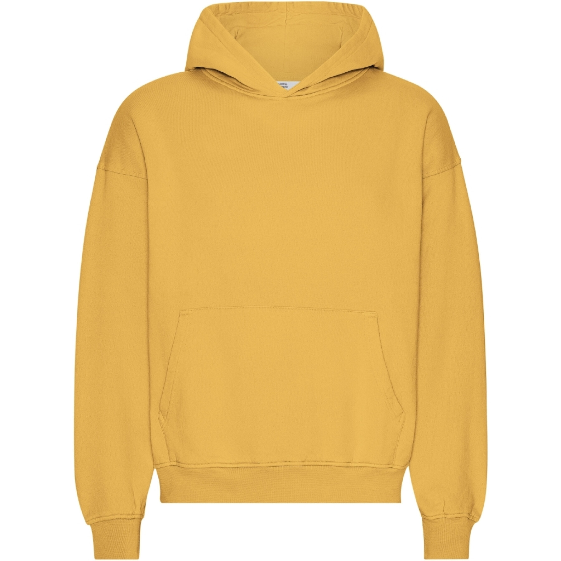 Sweatshirt com capuz de grandes dimensões Colorful Standard Organic Burned Yellow