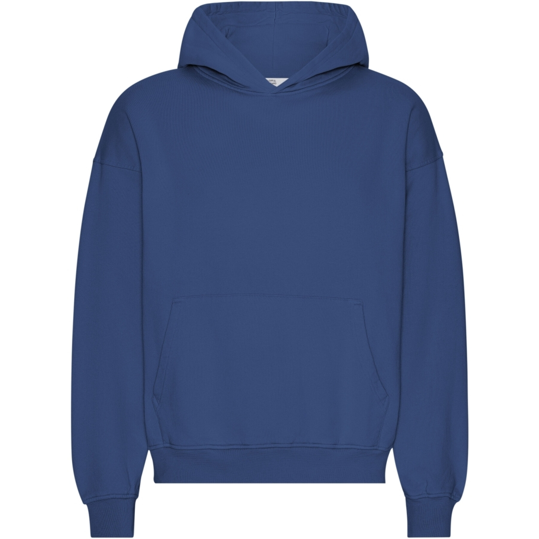 Sweatshirt com capuz de grandes dimensões Colorful Standard Organic Marine Blue
