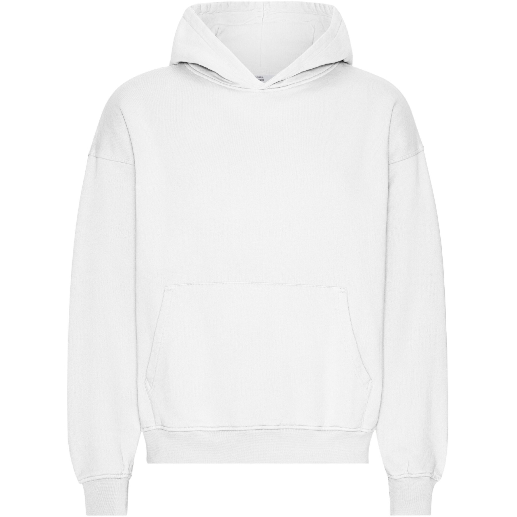 Sweatshirt com capuz de grandes dimensões Colorful Standard Organic Optical White