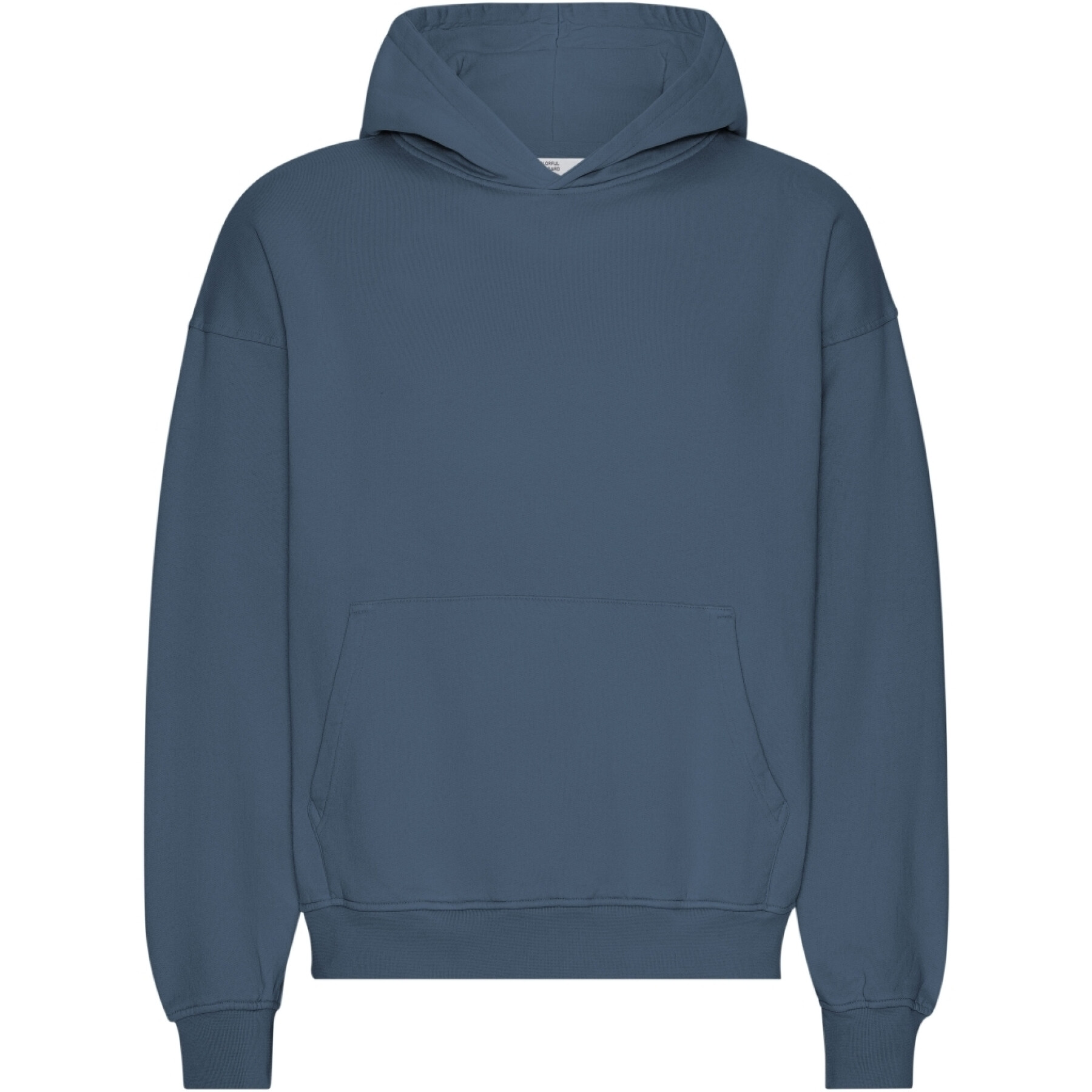 Sweatshirt com capuz de grandes dimensões Colorful Standard Organic Petrol Blue