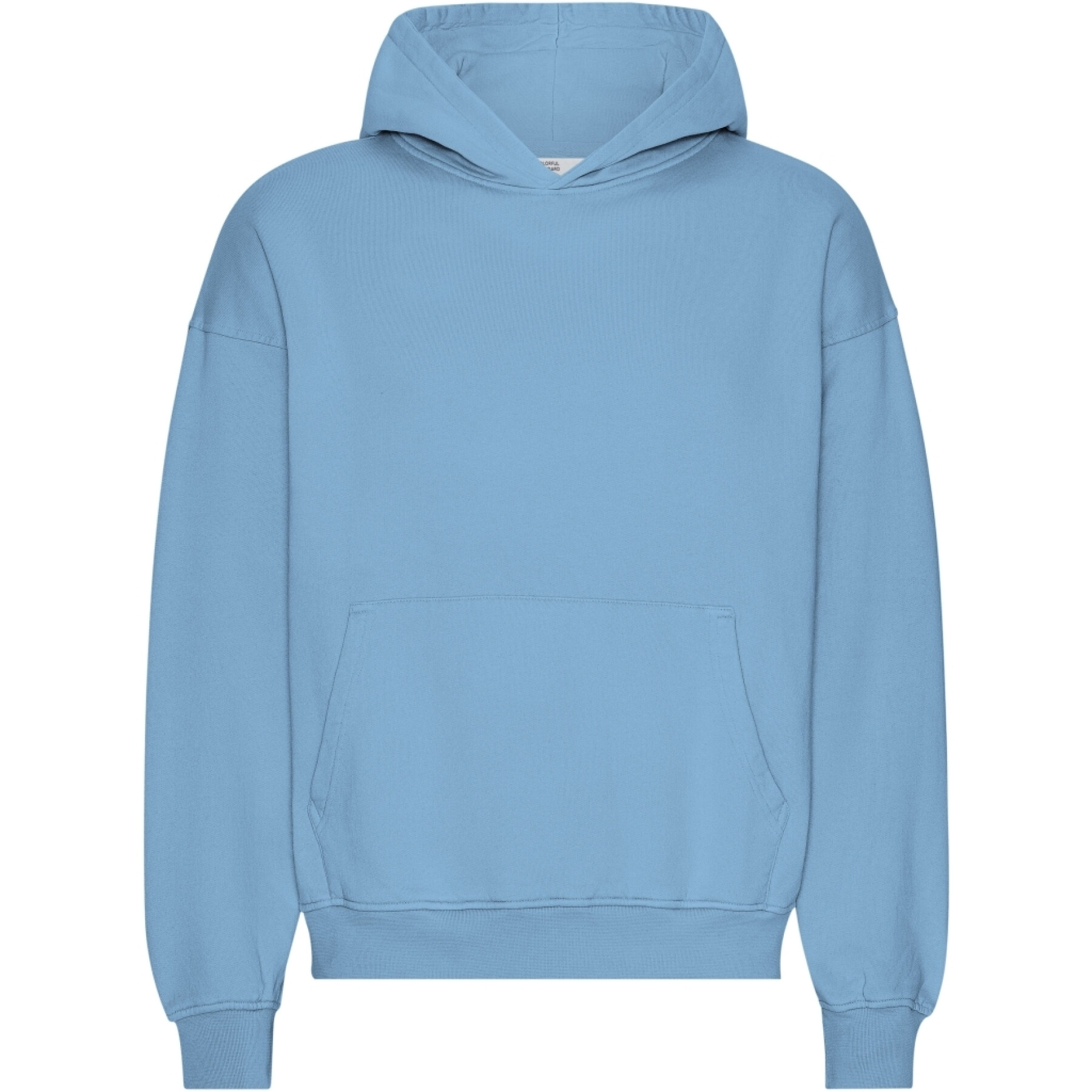 Sweatshirt com capuz de grandes dimensões Colorful Standard Organic Seaside Blue