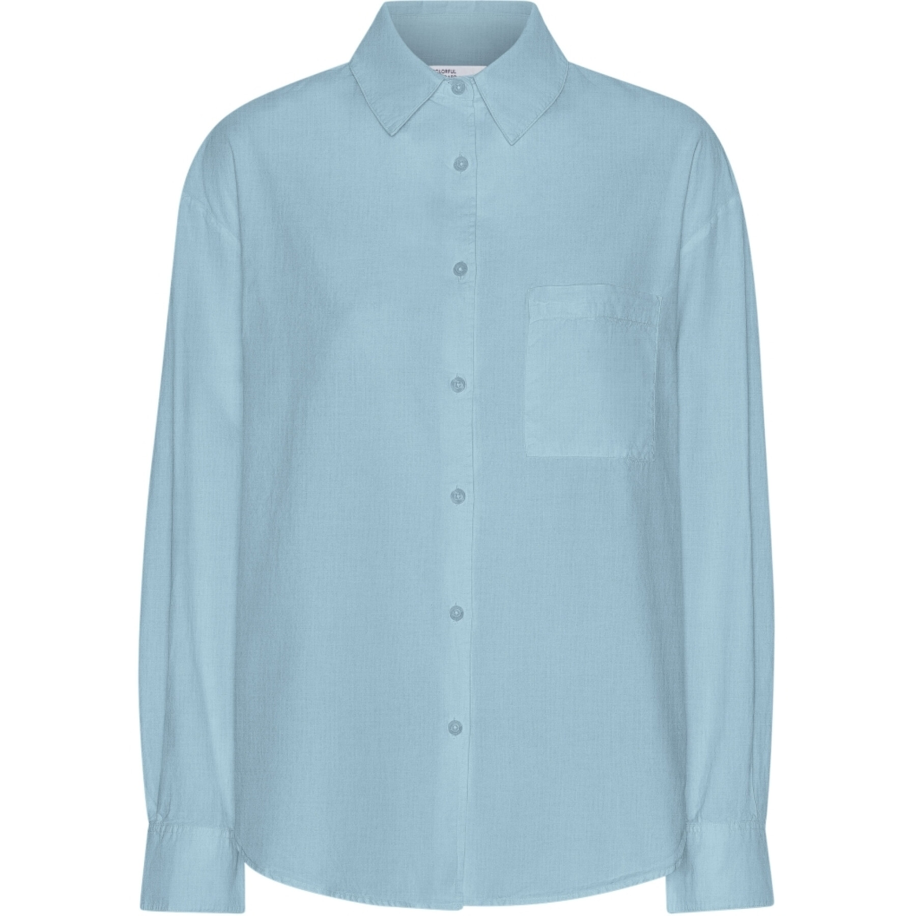 Camisa oversize para mulher Colorful Standard Organic Seaside Blue