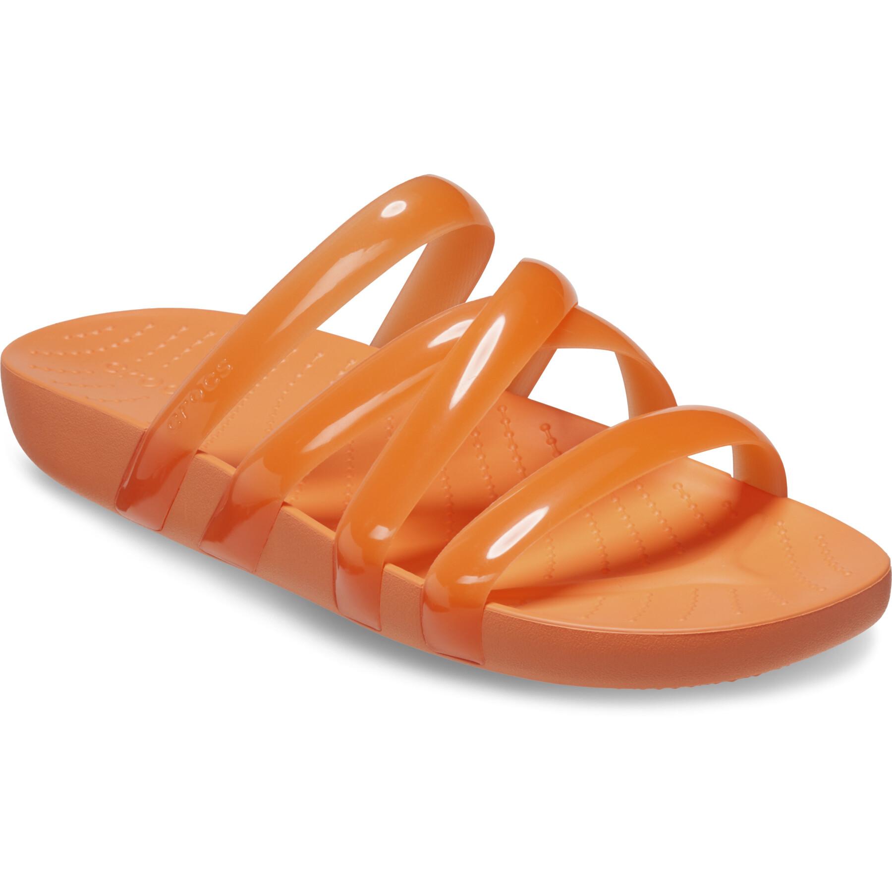 Sandálias femininas Crocs Splash Glossy Strappy