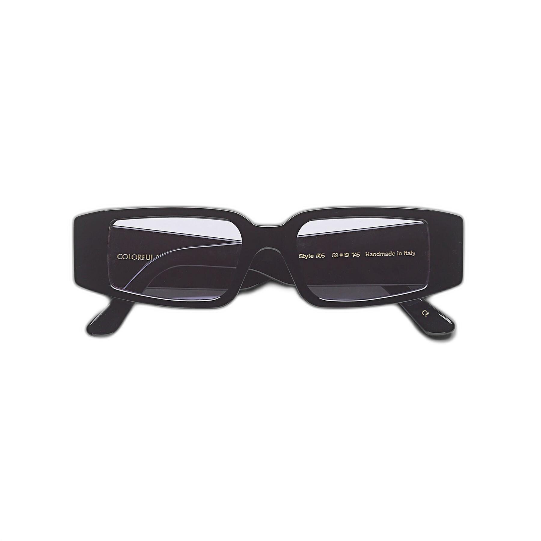 Óculos escuros Colorful Standard 05 deep black solid/lavender