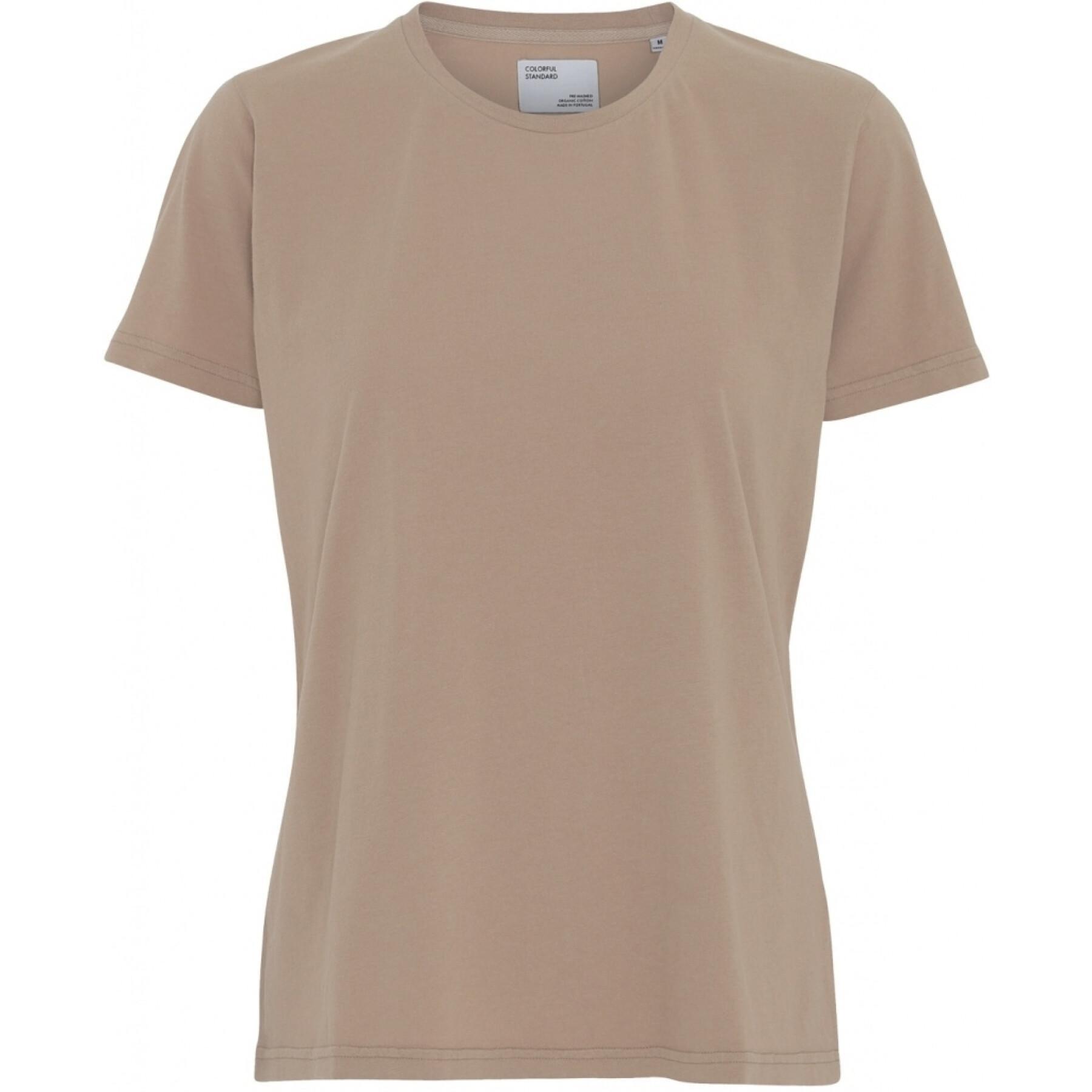 Camiseta feminina Colorful Standard Light Organic desert khaki