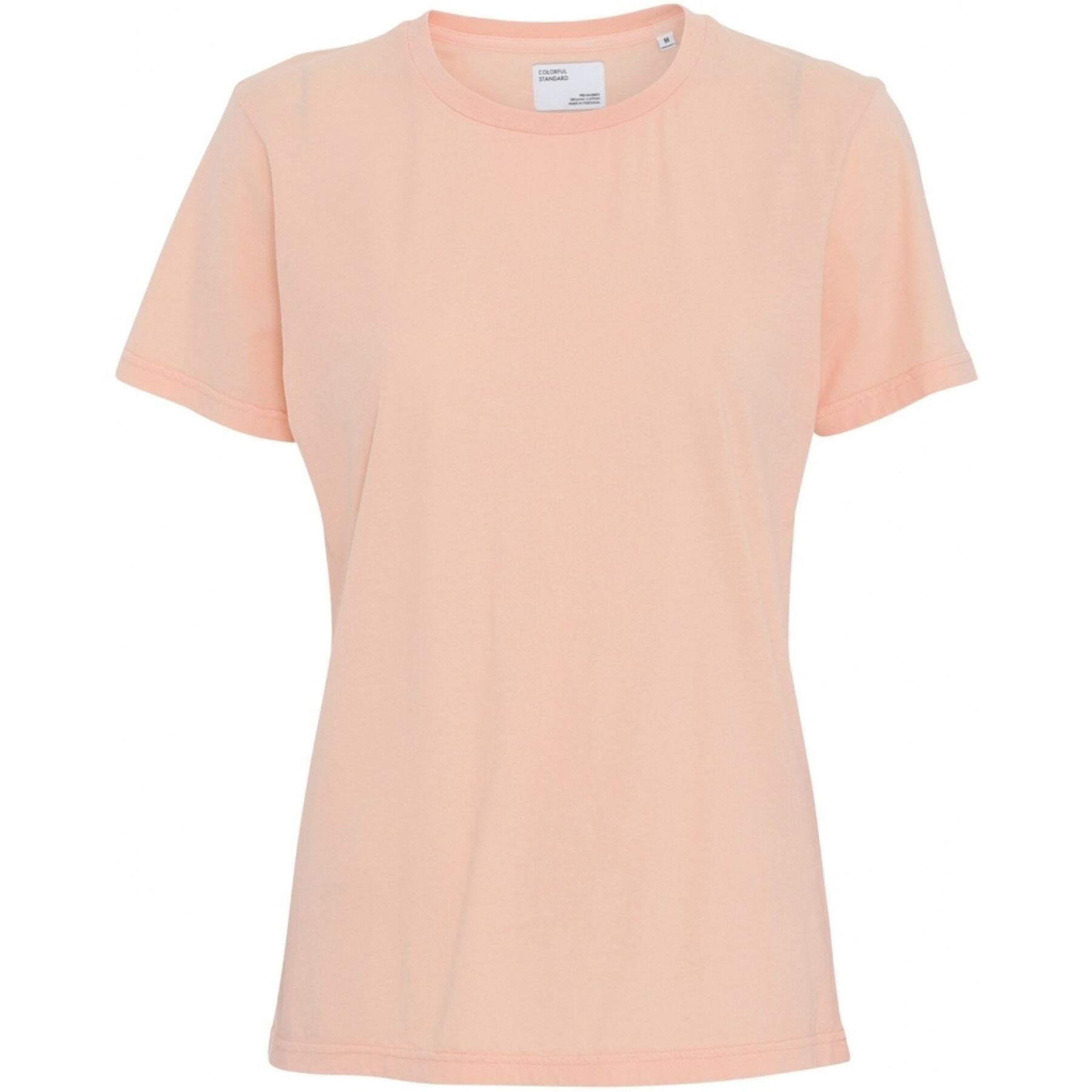 Camiseta feminina Colorful Standard Light Organic paradise peach