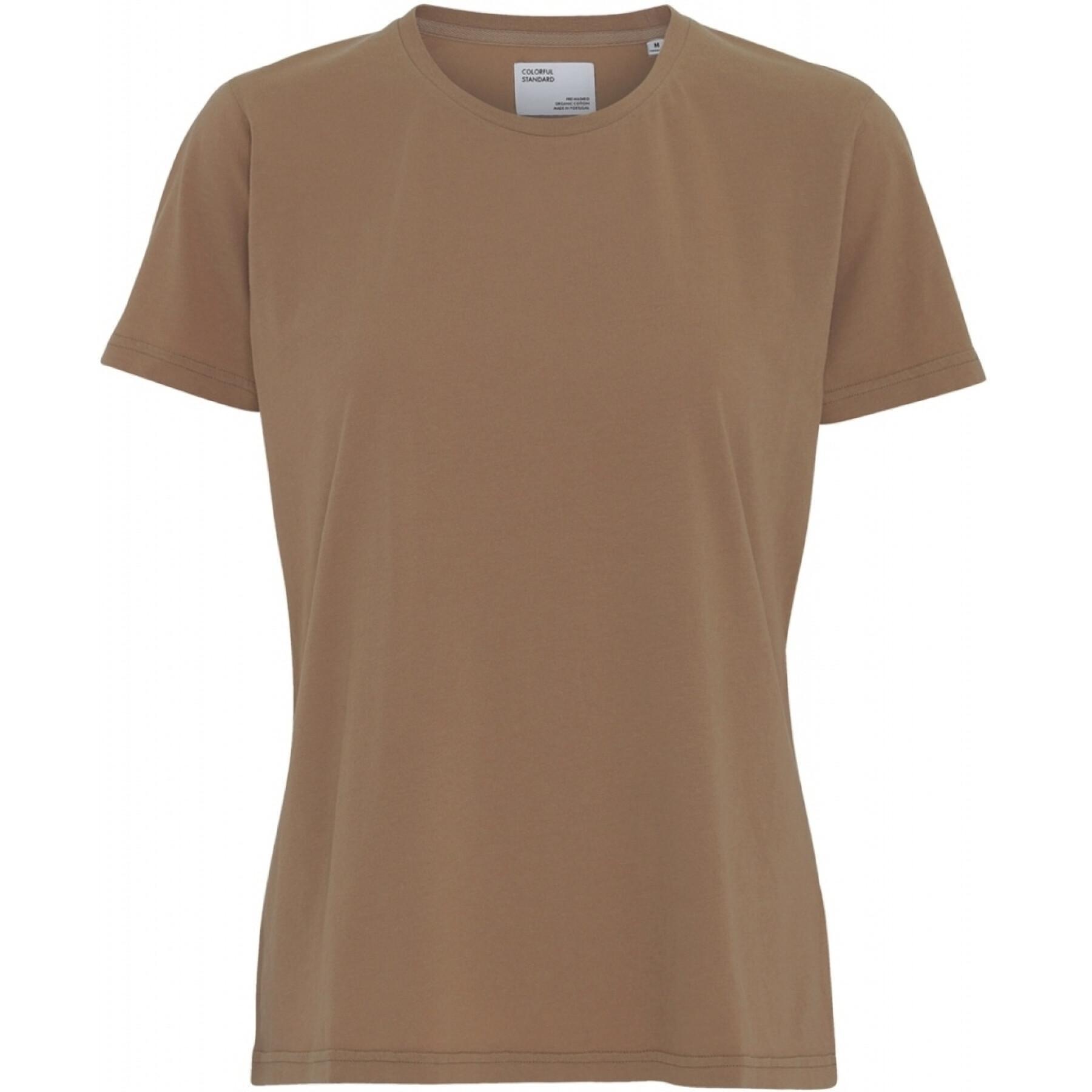 Camiseta feminina Colorful Standard Light Organic sahara camel