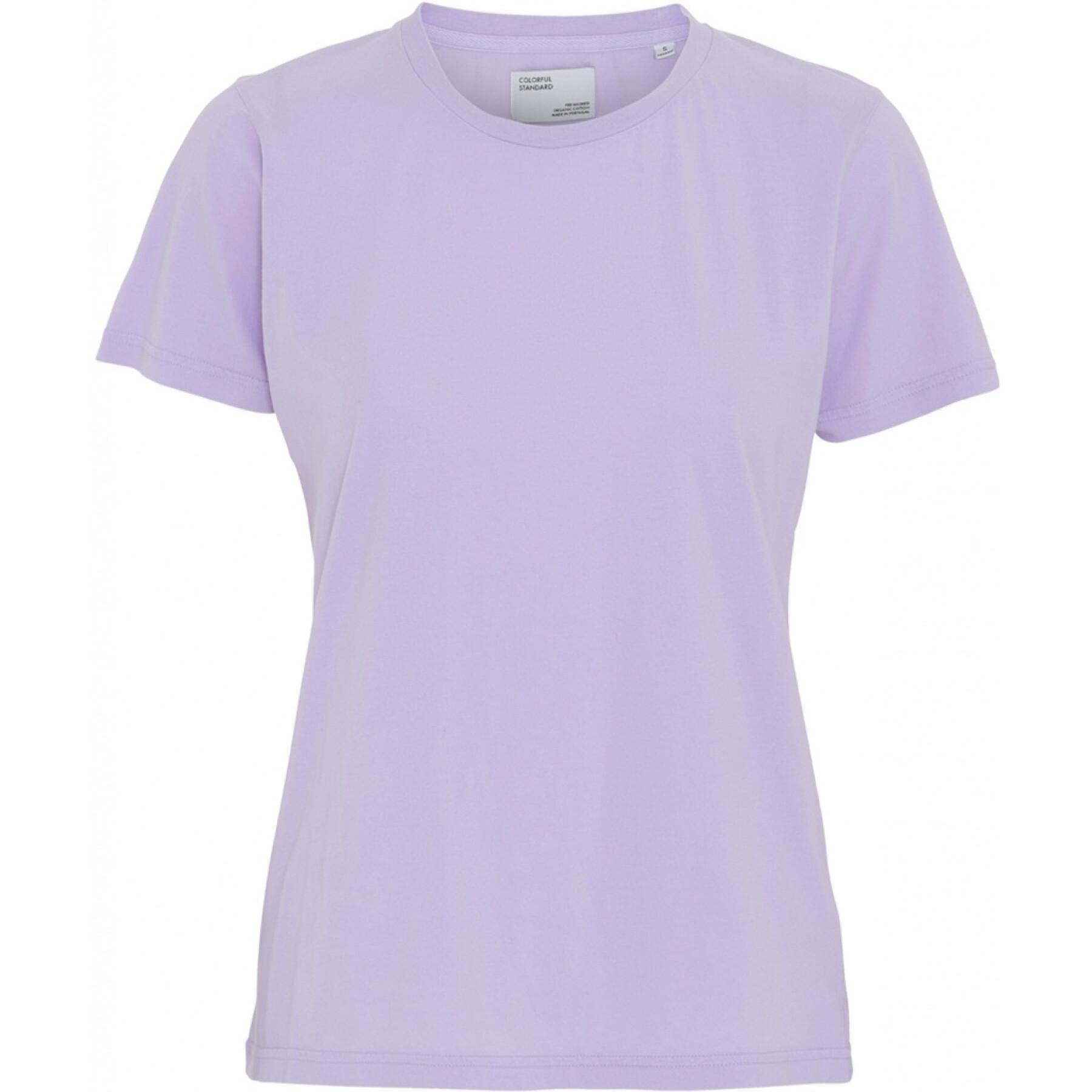 Camiseta feminina Colorful Standard Light Organic soft lavender
