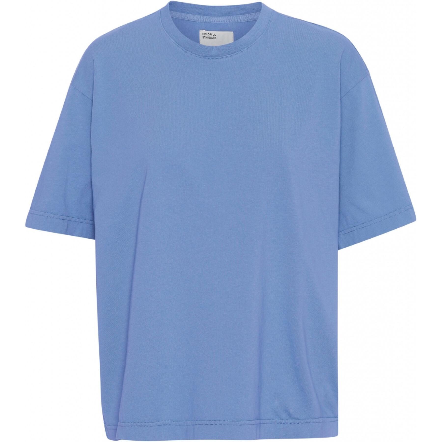 Camiseta feminina Colorful Standard Organic oversized sky blue
