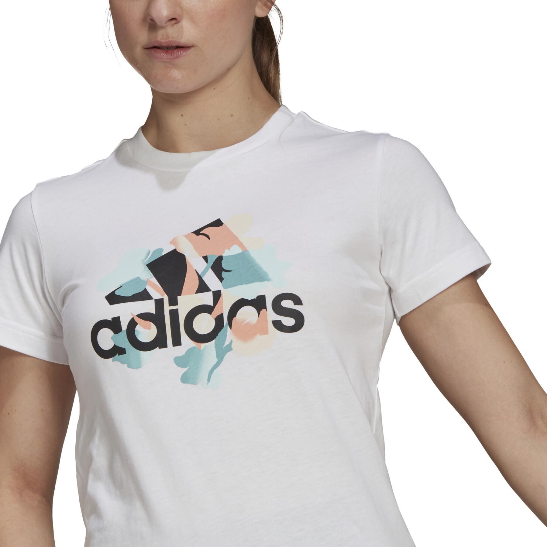 T-shirt mulher adidas Floral Graphic