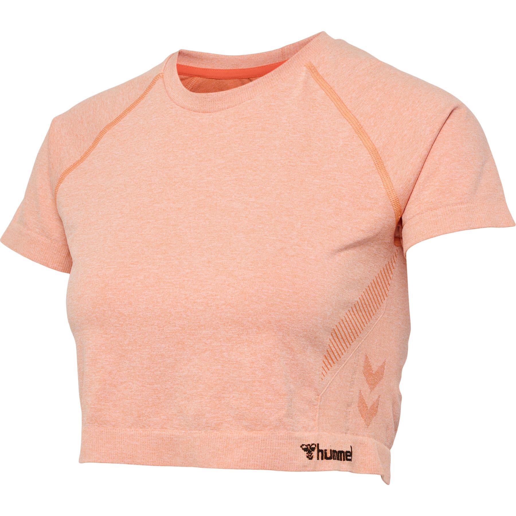 T-shirt curta sem costura para mulheres Hummel CI