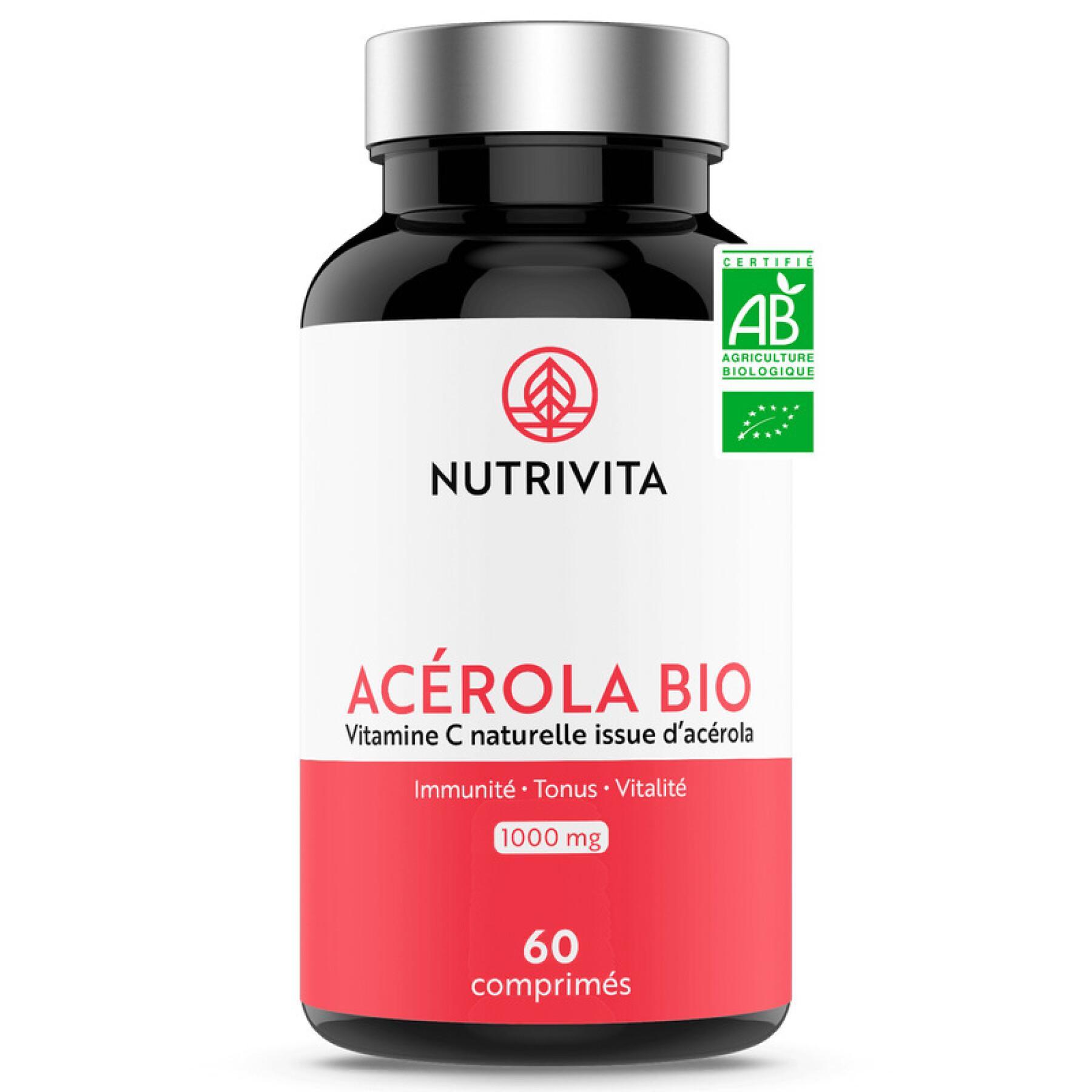 Suplemento Alimentar Biológico Acerola - 60 comprimidos Nutrivita