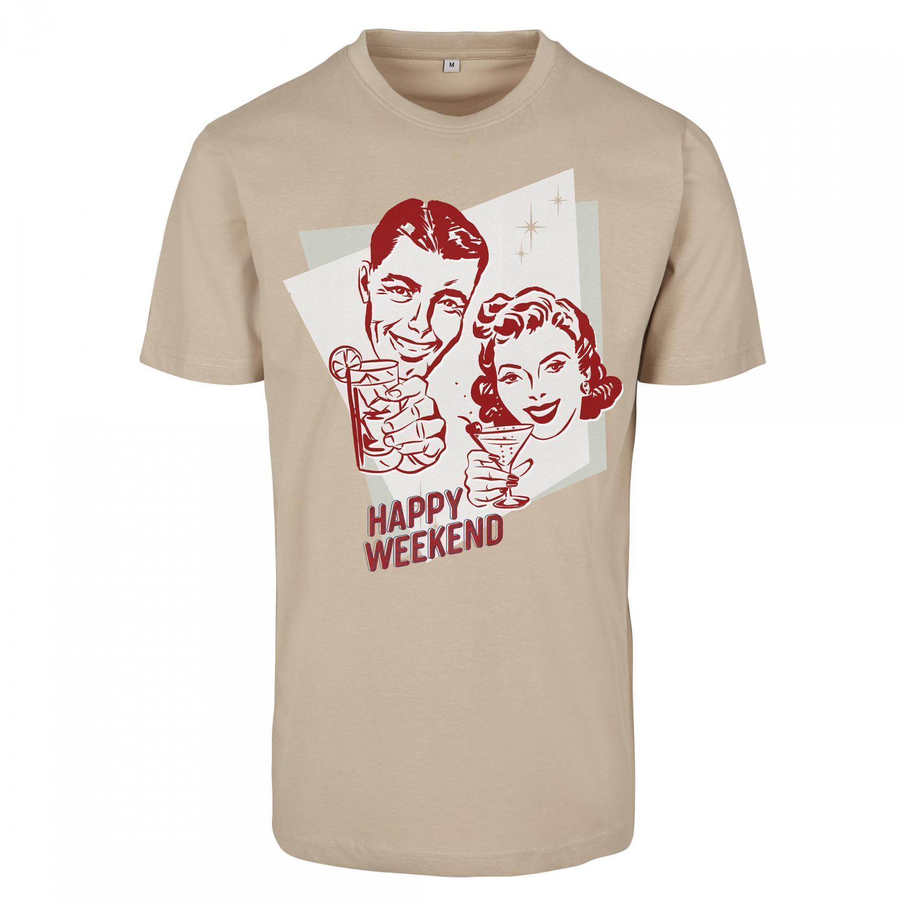 Camiseta feminina Mister Tee happy weekend