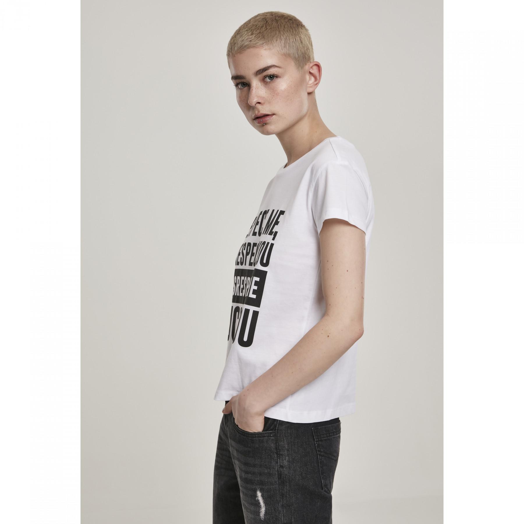 T-shirt mulher Mister Tee repect me