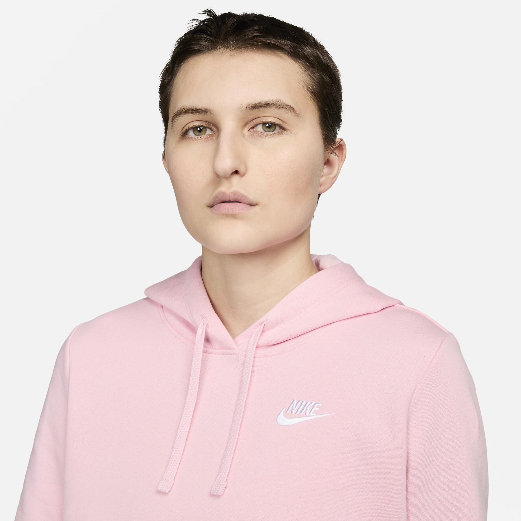 Sweatshirt capuz feminino Nike Club Fleece STD PO