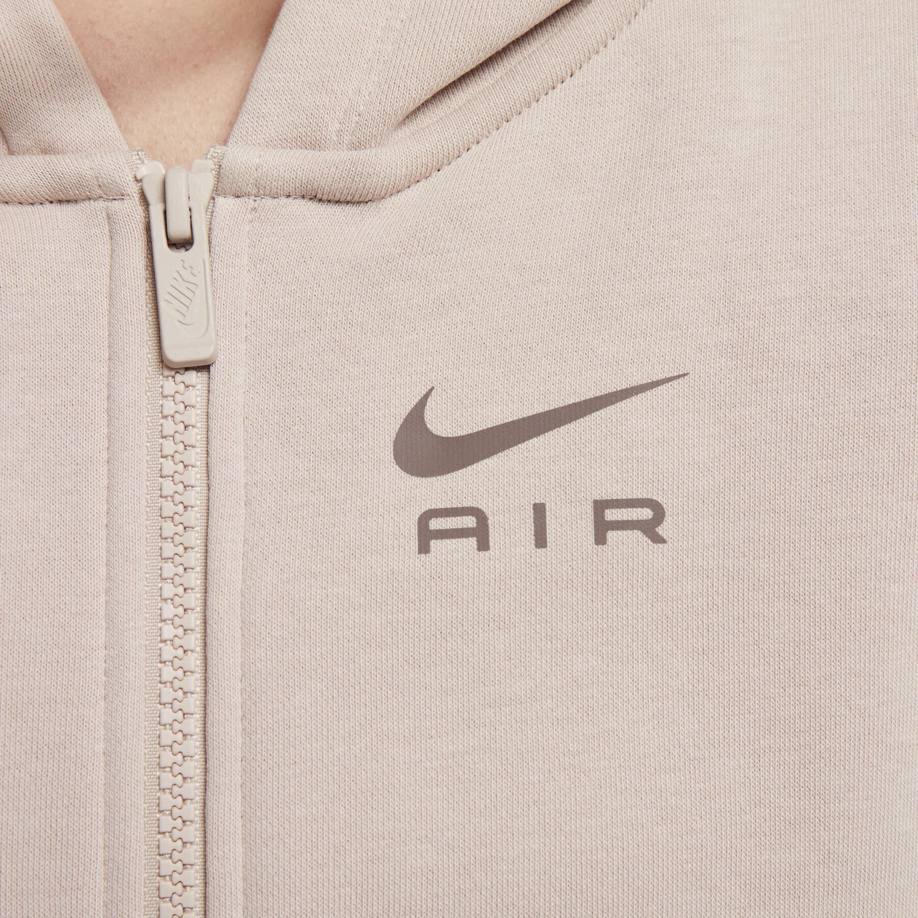 Sweatshirt capuz completo para mulheres Nike Air Fleece