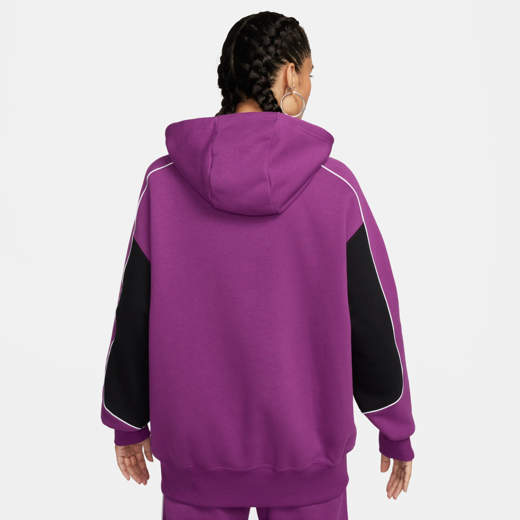 Sweatshirt com capuz de grandes dimensões para mulher Nike Fleece