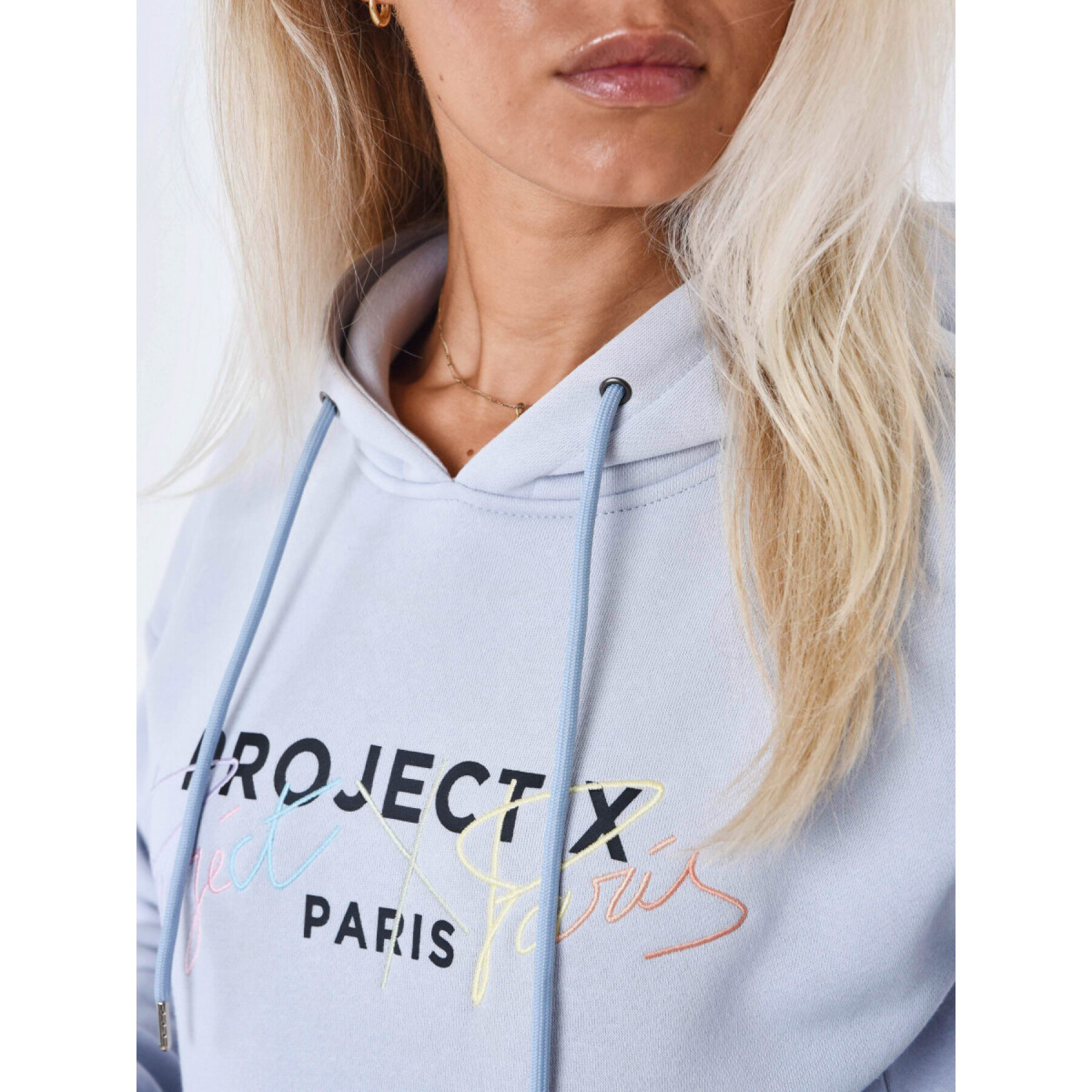 Camisola com capuz com bordado para mulher Project X Paris