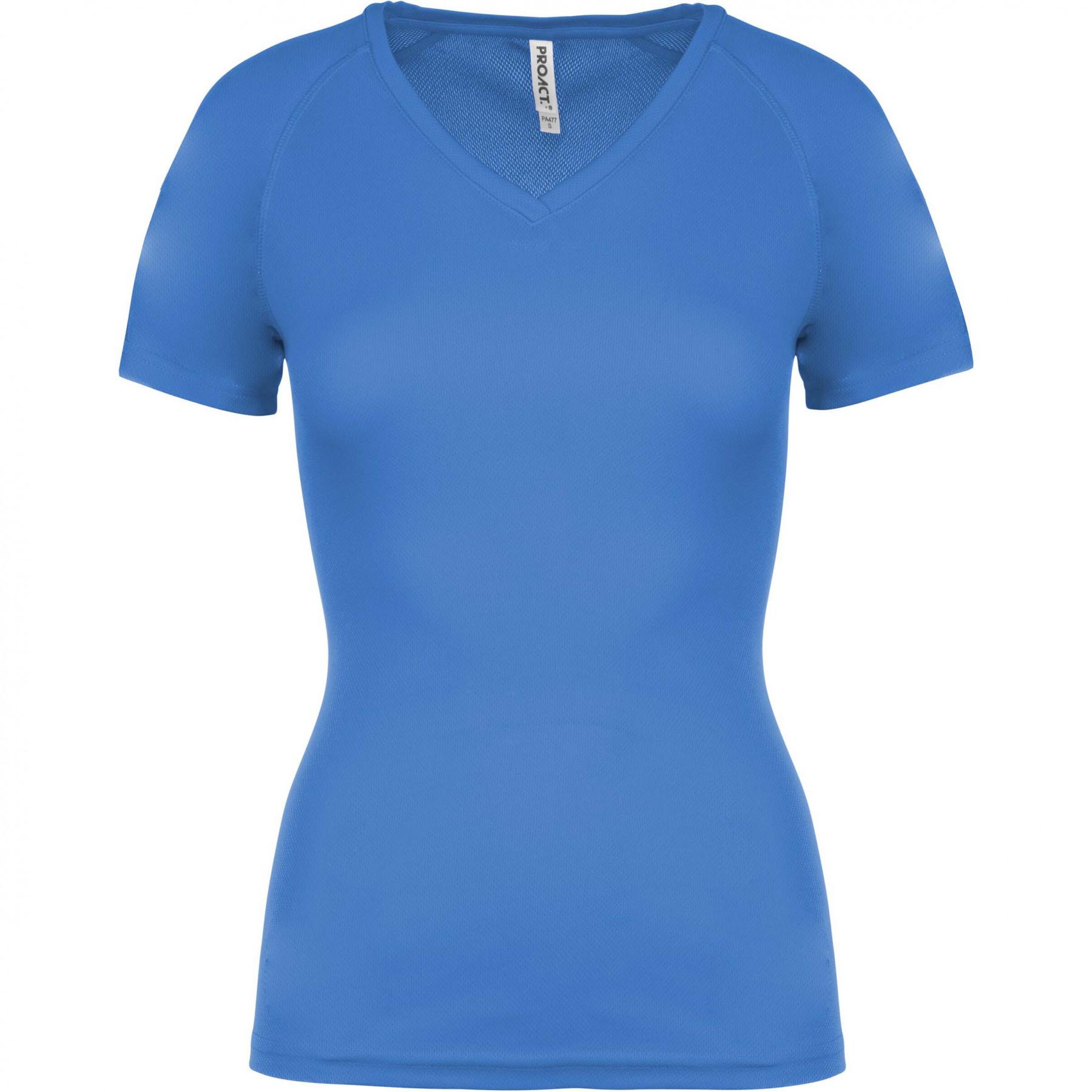 T-Shirt mulher Pescoço em V Proact Sport