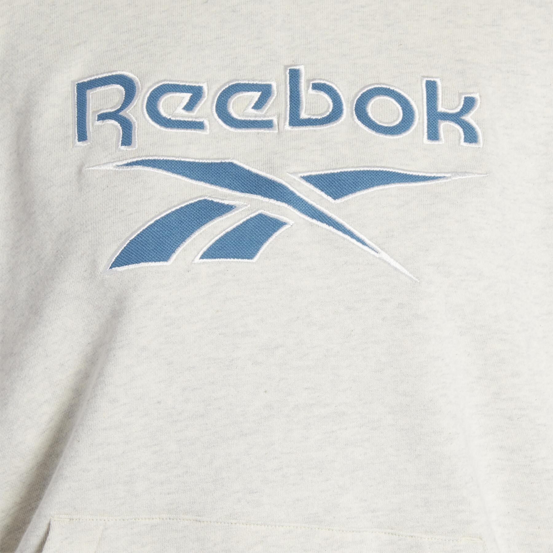 Camisola com capuz de lã feminina Reebok Archive Classics Big Logo