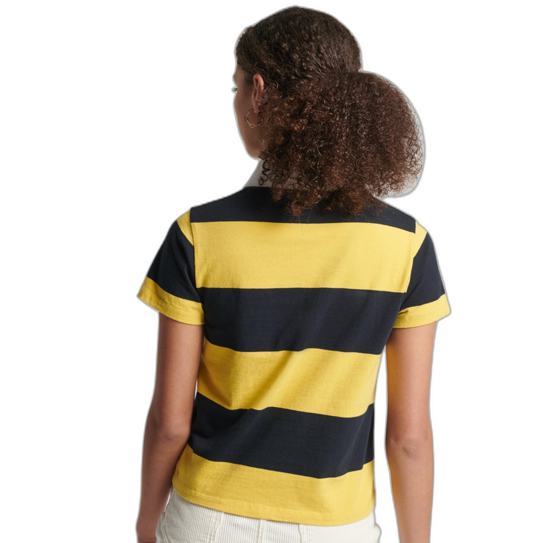 Camisa pólo listrada para mulheres Superdry Vintage Rugby