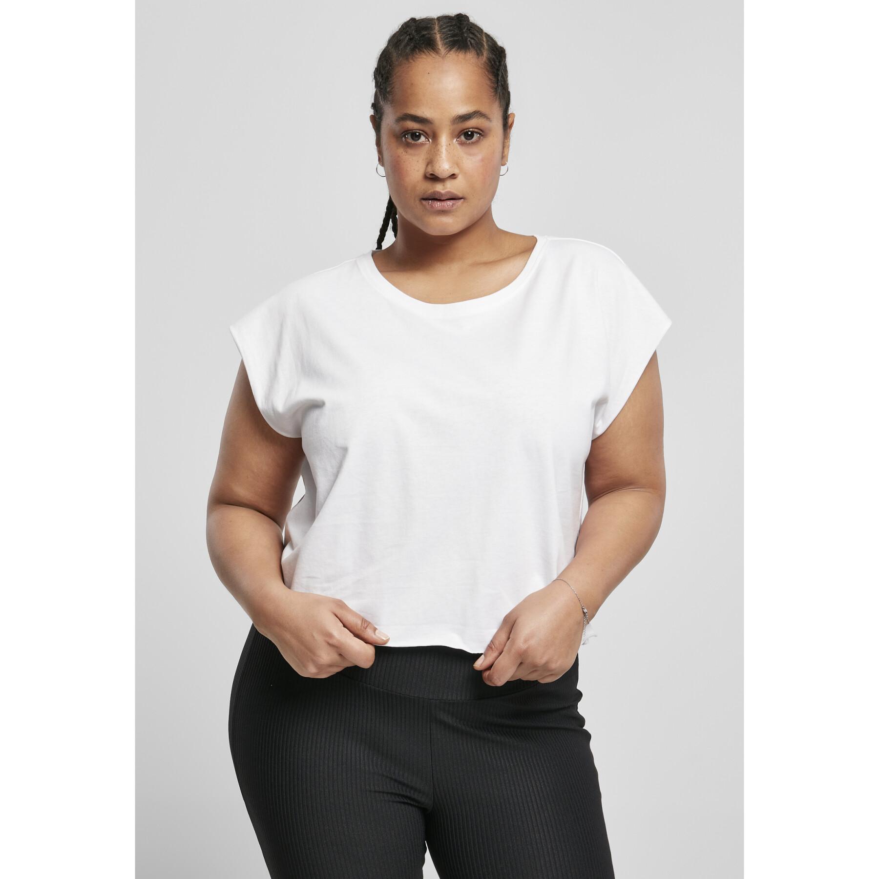 T-shirt mulher Urban Classics organic short (tamanhos grandes)