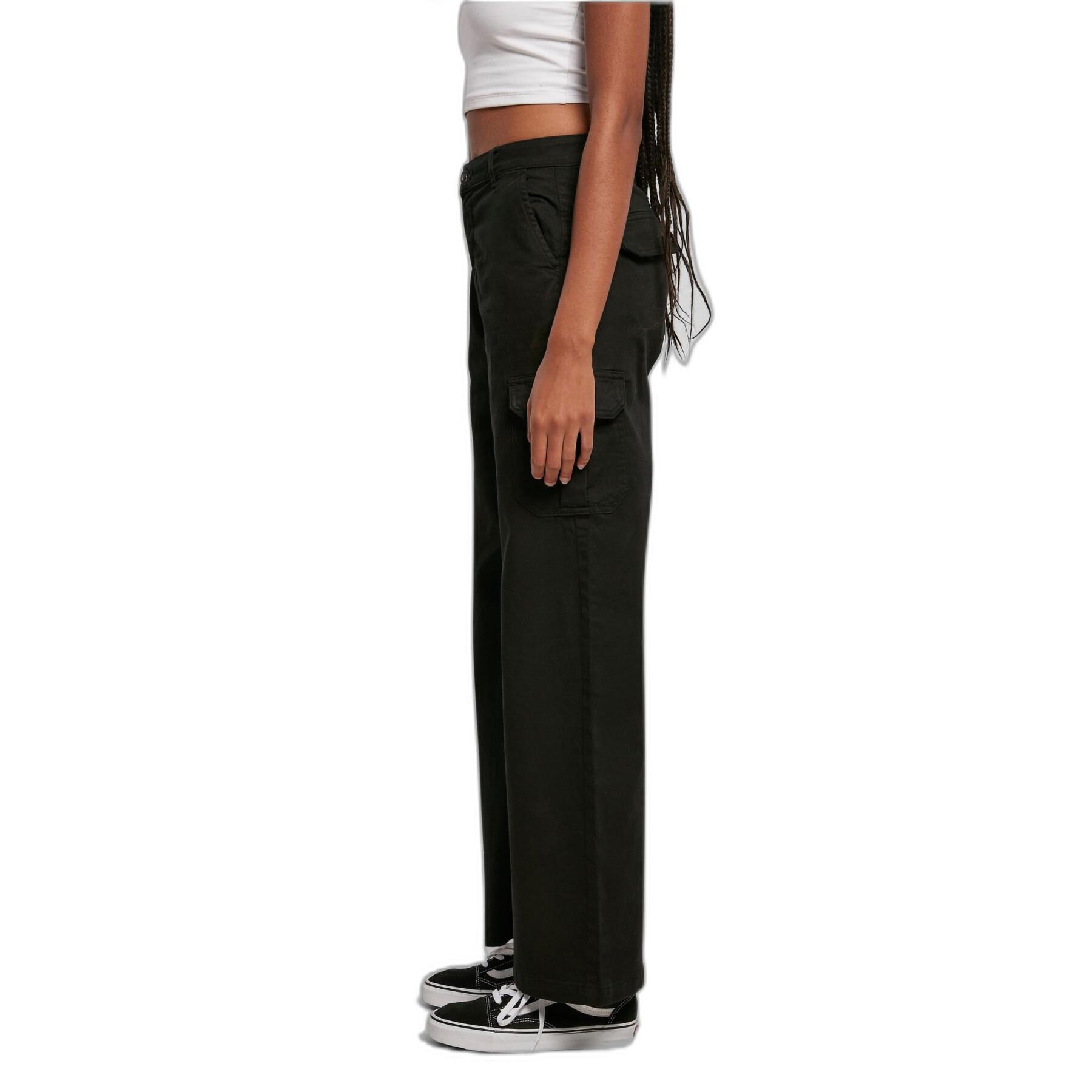 Calças de carga de cintura alta femininas Urban Classics