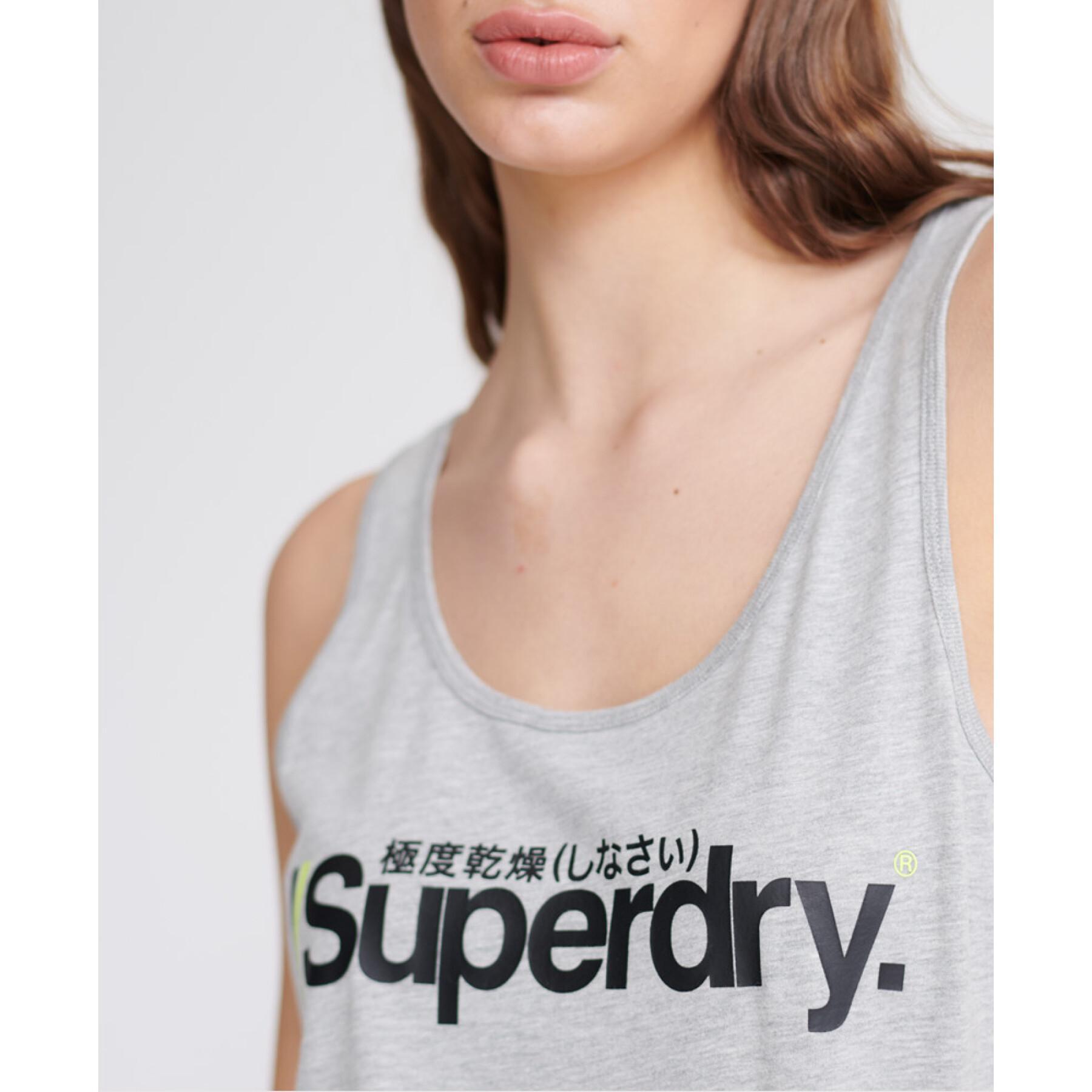 Topo do tanque desportivo clássico feminino Superdry Swiss Logo