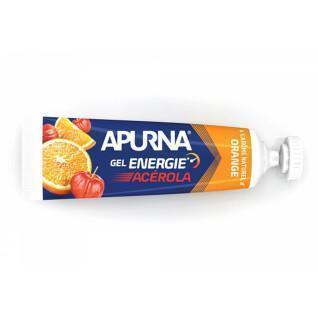 Embalagem de 5 géis energéticos de acerola laranja para passagens difíceis, incluindo 1 gel gratuito Apurna
