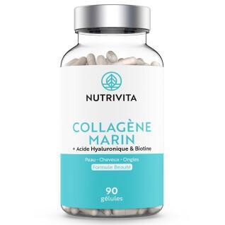 Suplemento Alimentar Colagénio Marinho - 90 cápsulas Nutrivita