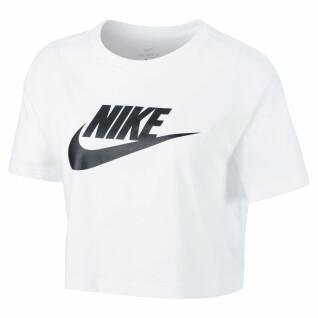 T-shirt recortada de mulher Nike Sportswear Essential