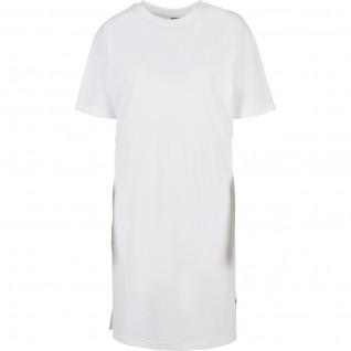 T-shirt de vestido feminino Urban Classics organic oversized slit