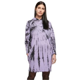 Vestido com capuz feminino Urban Classics Oversized tie dye