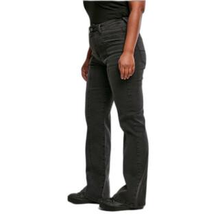 Calças de ganga femininas de cintura alta com perna direita Urban Classics GT