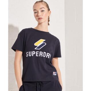 T-shirt clássica feminina Superdry Sportstyle