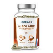 Suplemento alimentar com protector solar - acelerador de bronzeamento - 60 cápsulas Nutri&Co