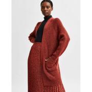 Cardigan longo para mulheres Selected Lulu knit