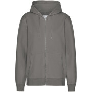 Sweatshirt com capuz e fecho de correr Colorful Standard Classic Organic Storm Grey