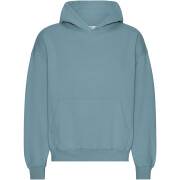 Sweatshirt com capuz de grandes dimensões Colorful Standard Organic Stone Blue